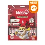 Moow Ciğerli Kızılcıklı ve Keçi Sütlü Yetişkin Sıvı 30x12 gr Kedi Ödül Maması