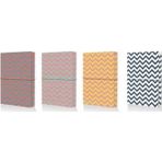 Mopak 19X25 Zigzag Desenli Suni Deri Defter Kareli 0029