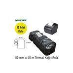 Mopak 80X40 Termal Yazarkasa Adisyon Rulosu 1 Paket 10 Adet Rulo