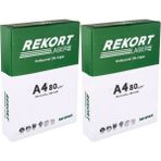 Mopak Rekort A4 80GR/M2 Fotokopi Kağıdı 1000 Adet (2PK*500) - beyaz