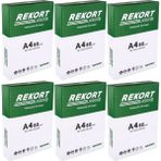 Mopak Rekort A4 80GR/M2 Fotokopi Kağıdı 3000 Adet (6PK*500) - beyaz
