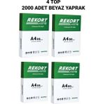 Mopak Rekort A4 Fotokopi Kağıdı 2.000 Adet Beyaz Yaprak