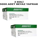 Mopak Rekort A4 Fotokopi Kağıdı 5.000 Adet Beyaz Yaprak