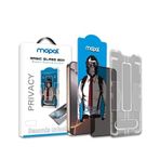 MOPAL iPhone 15 için Magic Glass Ekran Koruyucu - AntiStatik Pratik Uygulama Aparatlı, 9H Sertlikte Temperli Cam (Şeffaf ve Hayalet Renk Seçenekli) (Hayalet, iPhone 17 Pro Max)