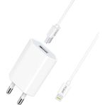 Mopal M-06 1.0 5V Lightning Iphone Şarj Aleti-Iphone Şarj Kablosu - Beyaz