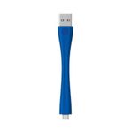 Mophie Memory-Flex Micro USB Kısa Şarj Kablosu 10cm - Mavi