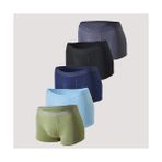 Mor 5'li Erkek Çocuk Boxer %90PAMUK %10ELASTAN - Haki - Haki - 14 - 15 Yaş