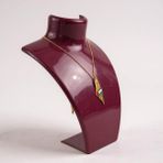 Mor Akrilik Kolye Standı 14X21 Cm, Şık ve Kullanışlı Takı Düzenleyici - Seçenek 1