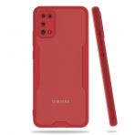 Mor Aksesuar Samsung Galaxy A02S Platin Tam Koruma Şık Silikon Kapak Kılıf