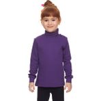 Mor Basic Kız Çocuk Çıtçıtlı Tam Balıkçı Yaka Şardonlu Kışlık Uzun Kollu Tişört - 1 Yaş