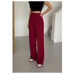 mor butik MOR BUTİK KADIN BORDO PALAZZO PANTOLON myth010001