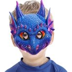 Mor Cadılar Bayramı Çocuk Çocuk 3D Ejderha Maskesi Dinozor Tema Parti Masquerade Maske Cosplay Prop Gerçekçi Görünüm Yüz Kapatma (Yurt Dışından) - Renkli - Yok