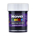 Mor Cam Boyası Vitray Boyası 25 Ml 1 Adet Nova Color Su Bazlı Mor Cam Vitray Boyası 1 Adet 25 Ml
