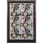 Mor Çerçeve Modern Geometrik Etnik Eskitme Desenli Boho Makinada Yıkanabilir Hafif Hav Toz Vermez Leke Tutmaz Kaymaz Taban Dijital Makine Baskı Halı Oturma Odası Salon Yolluk Koridor Mutfak Halısı