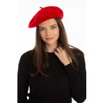 Mor Fabric Kırmızı Fransız Ressam Keçe Bere