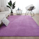 Mor Hafızalı Köpük Parça Halı - Oturma Odası ve Yatak Odası için Yumuşak Mercan Polar Büyük Halı - Dökülmez Yıkanabilir Kabarık Çocuk Odası Halısı 200 x 300 cm Ev Dekoru