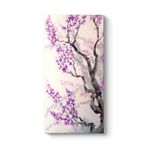 Mor Japon Ağacı Tablosu 40 x 80