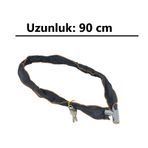 Mor Kayısı TURNA-1028 Smja Motosiklet, Scooter Ve Bisiklet Kilidi (Zincirli)