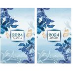 Mor Kelebek 2024 Ajanda - Mavi Rüya, 8683672858821, Çok Renkli (2 paketi)