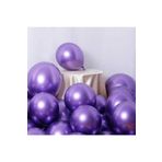 Mor Krom Parlak Balon 10 Adet
