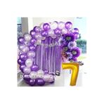 Mor Lila Balon Zincir Set, 7
