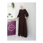 Mor Menekşe Eva model Ferace