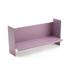 Mor Metal Duvar Rafı - Masa Üstü Kitaplık Ve Çok Amaçlı Ofis Düzenleyici 21X50 Cm