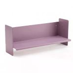 Mor Metal Duvar Rafı - Masa Üstü Kitaplık Ve Çok Amaçlı Ofis Düzenleyici 21X70 Cm