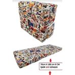 Mor Minder 70 x 180 cm Tek Kişilik Katlanır Yer Yatağı 6 cm Orta Sert Sünger Konforlu Kullanım