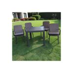 Mor Minder Sandalye Minderi Yıkanabilir Fermuarlı lastikli 6'lı GRİ 4 Cm Sünger ALT 42X42 SIRT 42X42
