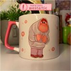 Mor Mürekkep Inside Out Embarrassment (Ters Yüz Utanç) Kupa - Pembe