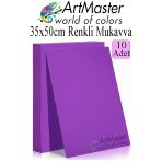 Mor Renkli Mukavva 35X50 Cm 10 Adet 1 Paket Renkli Sert Karton 1.0 Mm Anasınıfı Hobi Etkinlik Okul Öncesi Elişi
