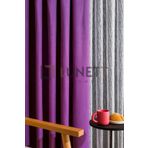 Mor Seyrek Pileli 1X2 Fon Perde Tek Kanat 9203 lntsy, 140 x 270