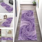 Mor Soyut Koridor Yolluk Halı 50X450CM Kaymaz Kaymaz İç Mekan Halısı Oturma Odası Yatak Odası Çocuk Odası Mutfak Kapı Paspası Giriş Paspası Uzun Koridor Yolluğu Genişliği 40 120 cm