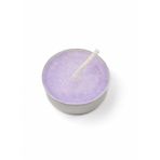 Mor Tealight Mum, Yuvarlak Fitilli, Küçük Boy, Ev Dekorasyonu için Premium Mumluk, 1 Adet