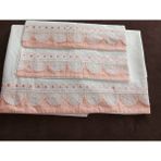 Mor Tırtıl El Işi Dantel Işlemeli Çift Kişilik Çarşaf Yastık Kılıfı Takımı Çeyizlik Hediyelik - Beyaz - 240 x 220
