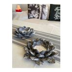 Mor Villa 2'li Lotus Çiçeği Mumluk,dekoratif Mumluk,tealight Mumluk,hediyelik Eşya