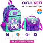 Mor Yeşil Unicorn 23487+ Beslenme Çantası 11868