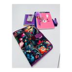 MORA BAG Tablet/ Kitap/Laptop Çantası 14 İnç - İhtişamlı Kuşlar Desenli/ Mor