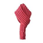 Mora Knit El Örgüsü Mercan Kadın Atkı