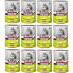 Morando 12x405 gr Biftekli Sebzeli Pate Kedi Konserve