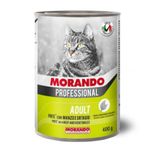 Morando 24x400 gr Biftekli ve Sebzeli Yetişkin Kedi Konservesi