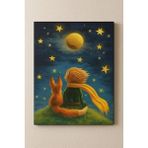 Moranka Sayılarla Boyama Tuval Seti Fırça Boya Dahil (Çıtalı) 40X50 cm - Küçükprens