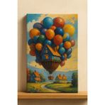 Moranka Sayılarla Boyama Tuval Seti Fırça Boya Dahil (Çıtalı) 40X50 cm - Masal Evi