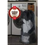 MorBebe 1 Adet Siyah Lüx Perde Ve Çamaşır Yıkama Filesi Ipli 60x80 Cm (BATTAL BOY)