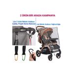 MorBebe Lüks Bebek Arabası Yağmurluğu I Puset Kancası I Bebek Arabası Askı Aparatı Çanta Askısı 2 Adet