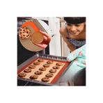 MorBebe Pişirme Matı Fırınlanabilir Kendinden Yağlı Silikon I Hamur Açma Matı I Silikon Pişirme Matı 30x40