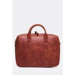 MORCA Macbook Organizer Hakiki Deri Laptop Evrak Çantası 13" & 14" İnç Crazy Taba
