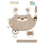 Mordesign Bebek/Çocuk Oyun Halısı, Yenidoğan Emekleme Pedi, Aktivite Oyun Matı, Morbear Serisi, Kapiçino