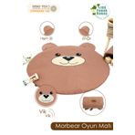 Mordesign Bebek/Çocuk Oyun Halısı, Yenidoğan Emekleme Pedi, Aktivite Oyun Matı, Morbear Serisi